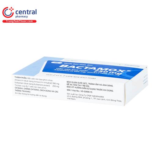 [CHÍNH HÃNG] Thuốc Bactamox 750mg điều trị tình trạng nhiễm khuẩn