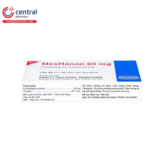 [CHÍNH HÃNG] Thuốc Meshanon 60mg dùng trong các chứng nhược cơ