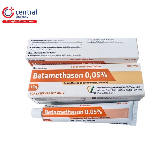 [CHÍNH HÃNG] Thuốc Betamethason 0,05% VCP - Điều Trị Viêm Da, Vảy Nến