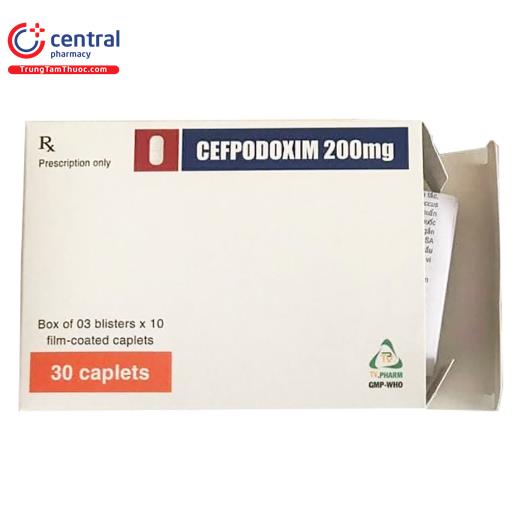 Thuốc Cefpodoxim 200mg TV.Pharm điều trị viêm đường hô hấp