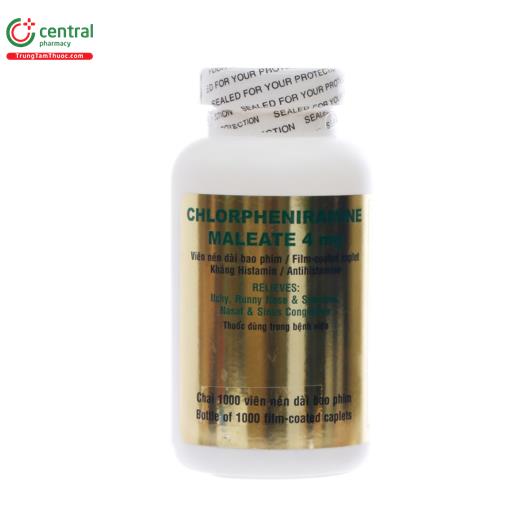 thuoc chlorpheniramine maleate 4mg imexpharm C0237