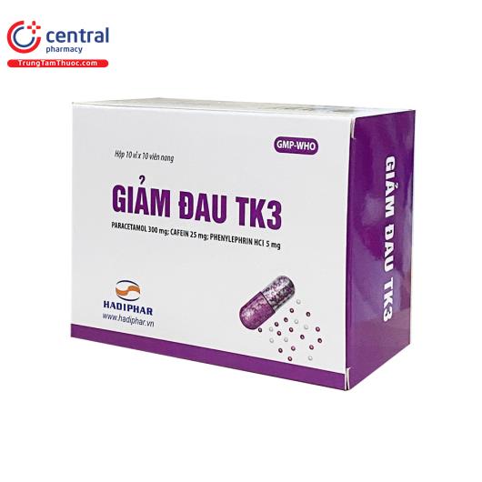 [CHÍNH HÃNG] Thuốc Giảm đau TK3 điều trị các cơn đau hiệu quả