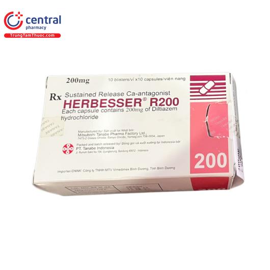 [CHÍNH HÃNG] Thuốc Herbesser R200 điều trị tăng huyết áp vô căn
