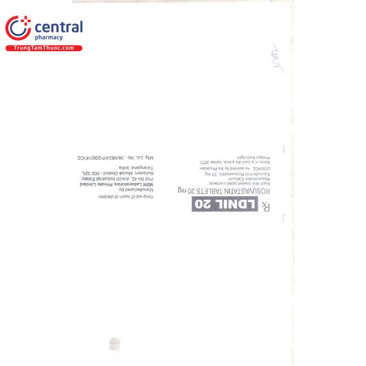 [CHÍNH HÃNG] Thuốc Ldnil 20mg giảm cholesterol máu