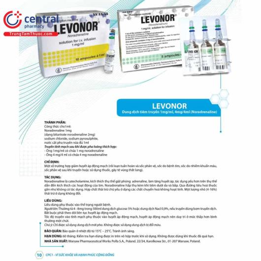 thuoc levonor 4mg4ml 10 min L4830