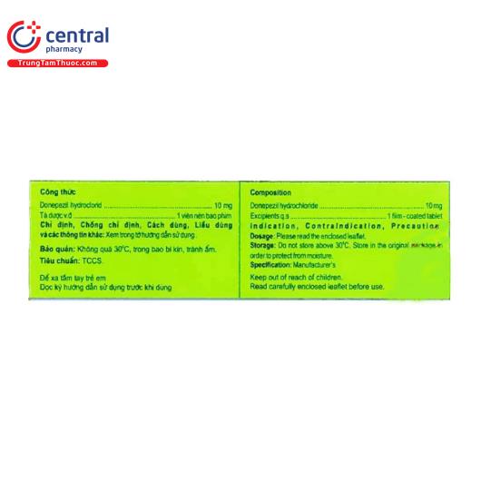 [CHÍNH HÃNG] Thuốc Lupipezil 10mg cải thiện các triệu chứng Alzheimer