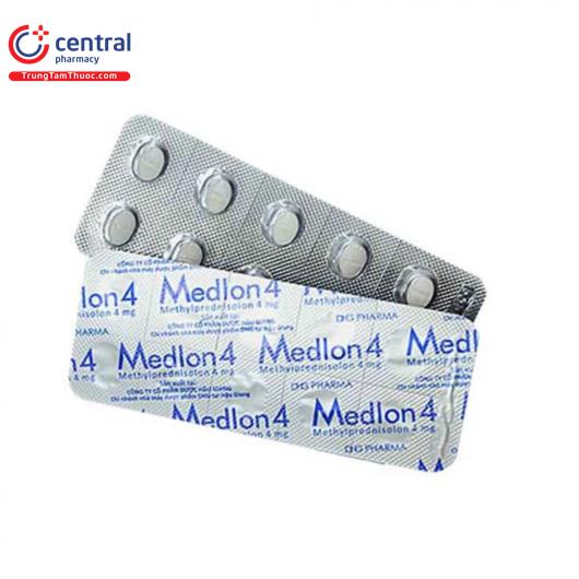 Thuốc Medlon 4 DHG điều trị các triệu chứng viêm và bệnh lý miễn dịch