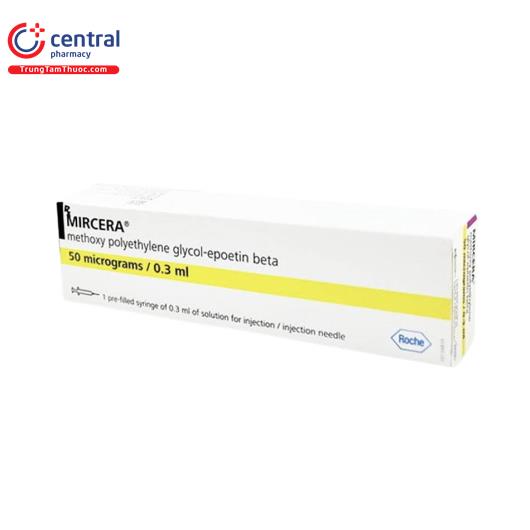 Thuốc Mircera 50mcg/0.3ml - Điều trị thiếu máu do bệnh thận mãn tính