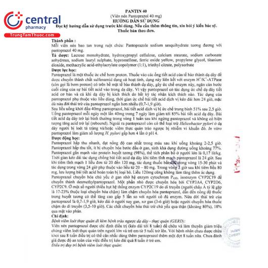 [CHÍNH HÃNG] Thuốc Pantin Hetero điều trị viêm loét dạ dày - tá tràng