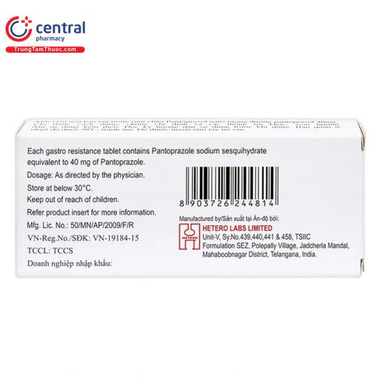 [CHÍNH HÃNG] Thuốc Pantin Hetero điều trị viêm loét dạ dày - tá tràng