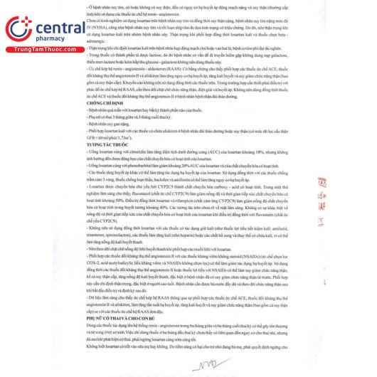 [CHÍNH HÃNG] Thuốc Pyzacar 50 điều trị tăng huyết áp