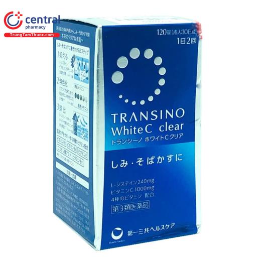 Viên uống trắng da Transino White C Clear Nhật Bản 120 viên