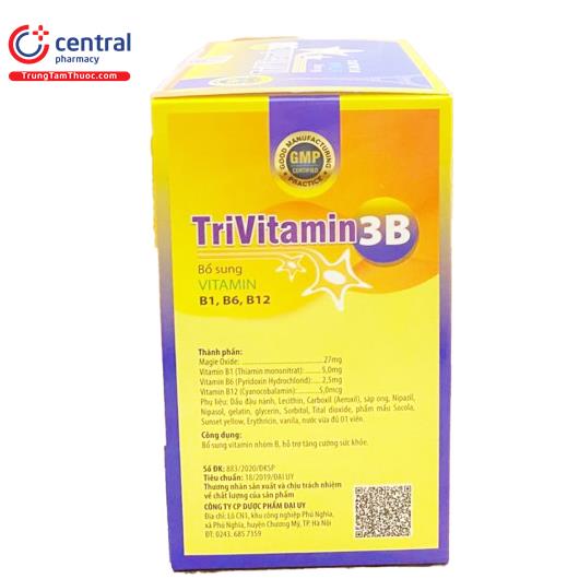 [CHÍNH HÃNG] TriVitamin 3B Đại Uy Bổ Sung Vitamin B