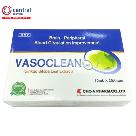 [CHÍNH HÃNG] Thuốc Vasoclean Sol tăng cường trí nhớ