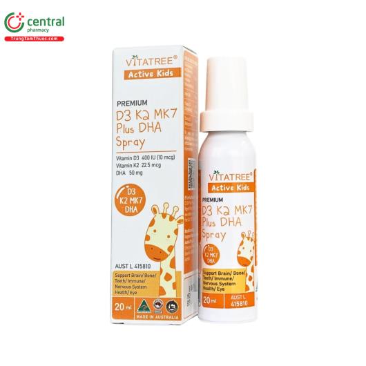vitatree premium d3 k2 mk7 plus dha spray 1 N5711