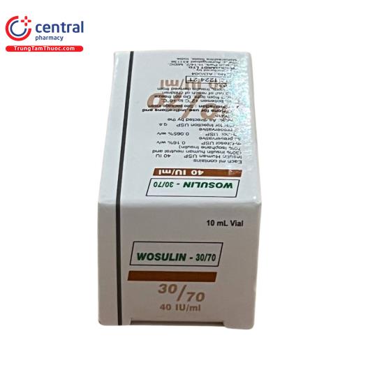 [CHÍNH HÃNG] Thuốc Wosulin 30/70 40IU/ml 10ml: tác dụng, liều dùng