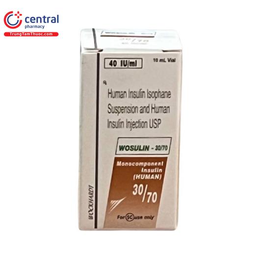 [CHÍNH HÃNG] Thuốc Wosulin 30/70 40IU/ml 10ml: tác dụng, liều dùng