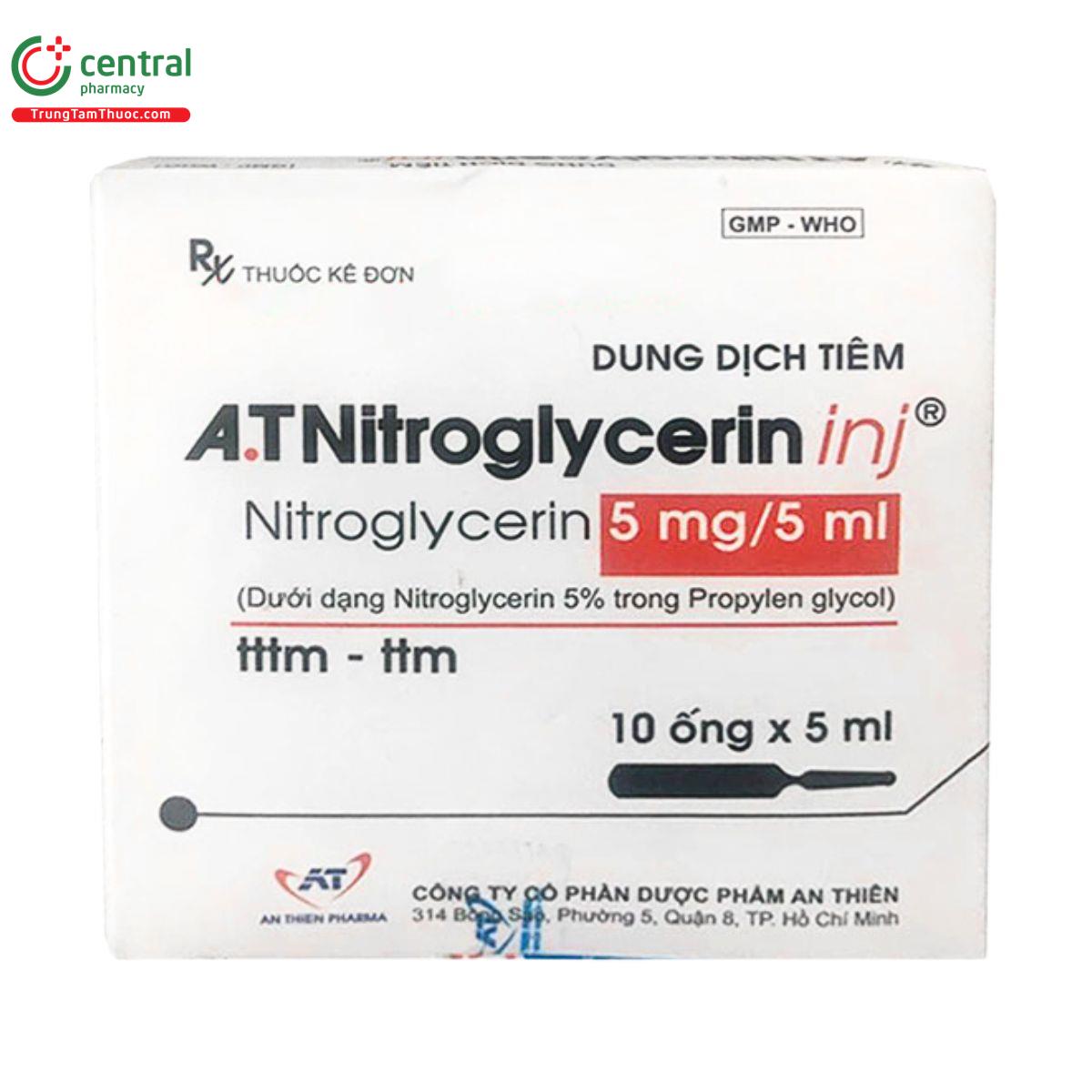 a t nitroglycerin inj 5mg 5ml 1 I3006