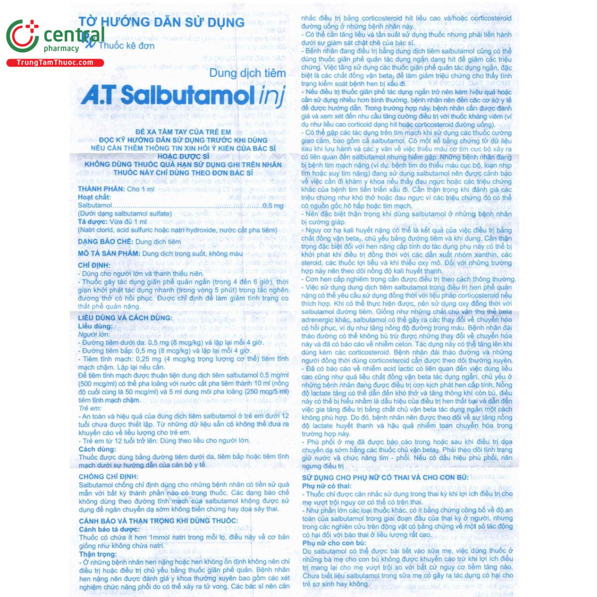 a t salbutamol inj 05mg ml 3 H2265