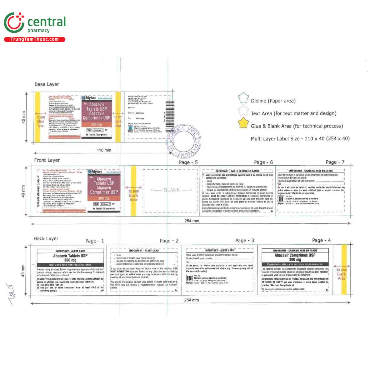 abacavir tablets usp 300mg mylan 14 C1422