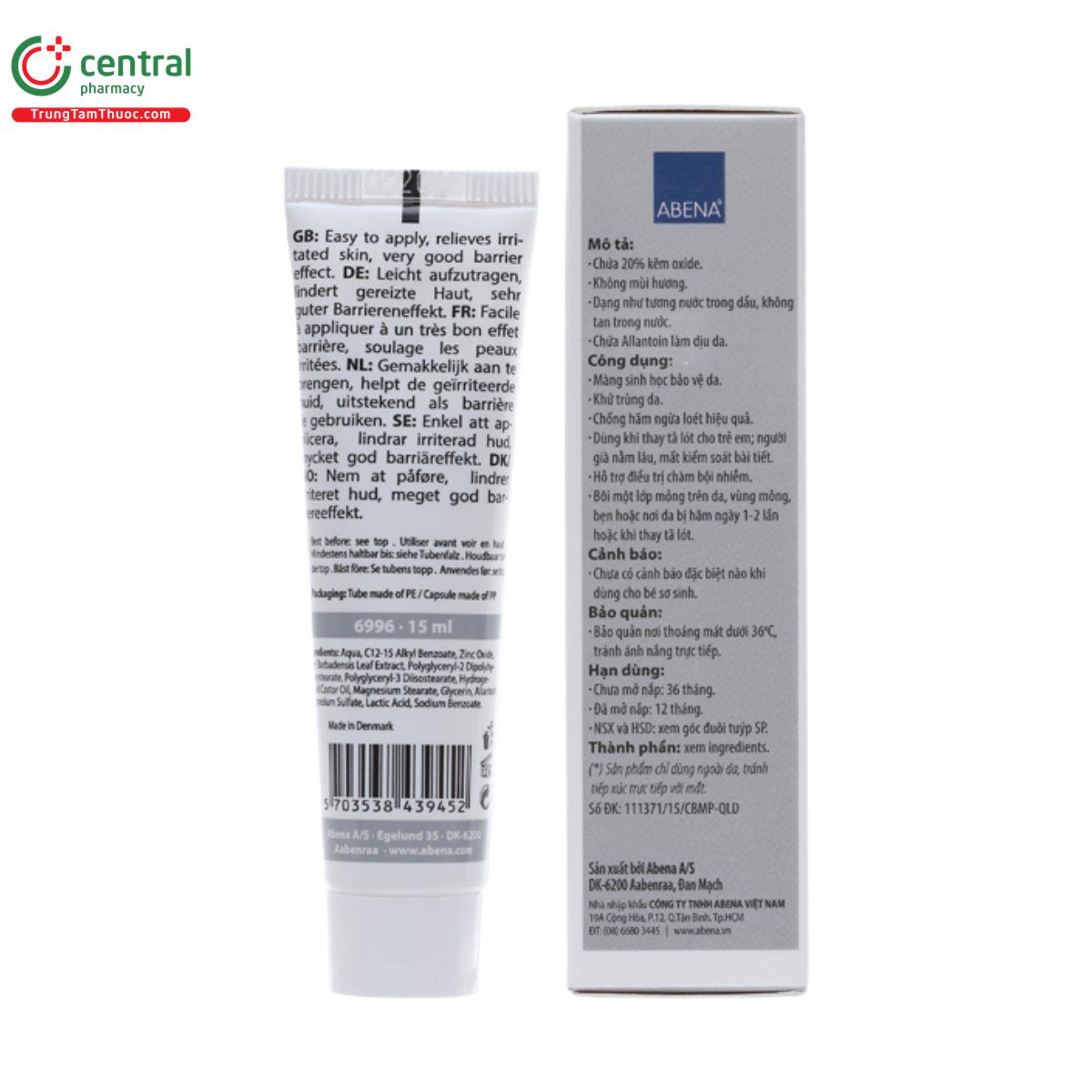 abena zinc ointment 15ml 2 H2262