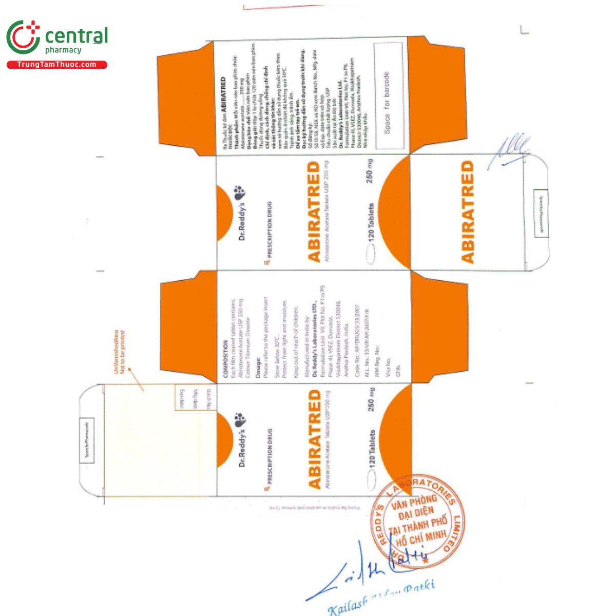 abiratred 250mg abiraterone acetate 11 N5850