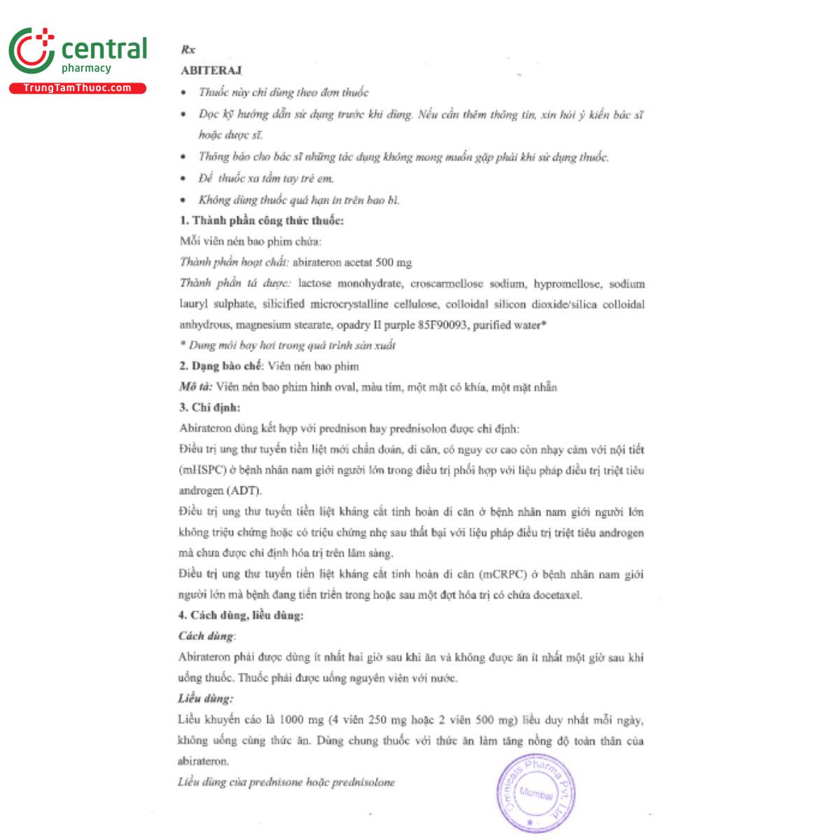 abiteraj 500mg 3 P6120
