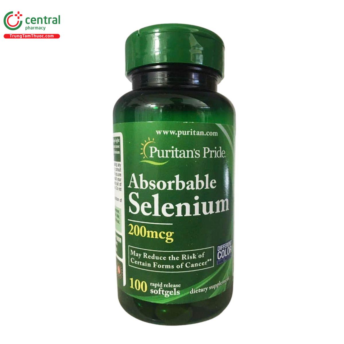 absorbable selenium 200mcg puritans pride 1 T8843