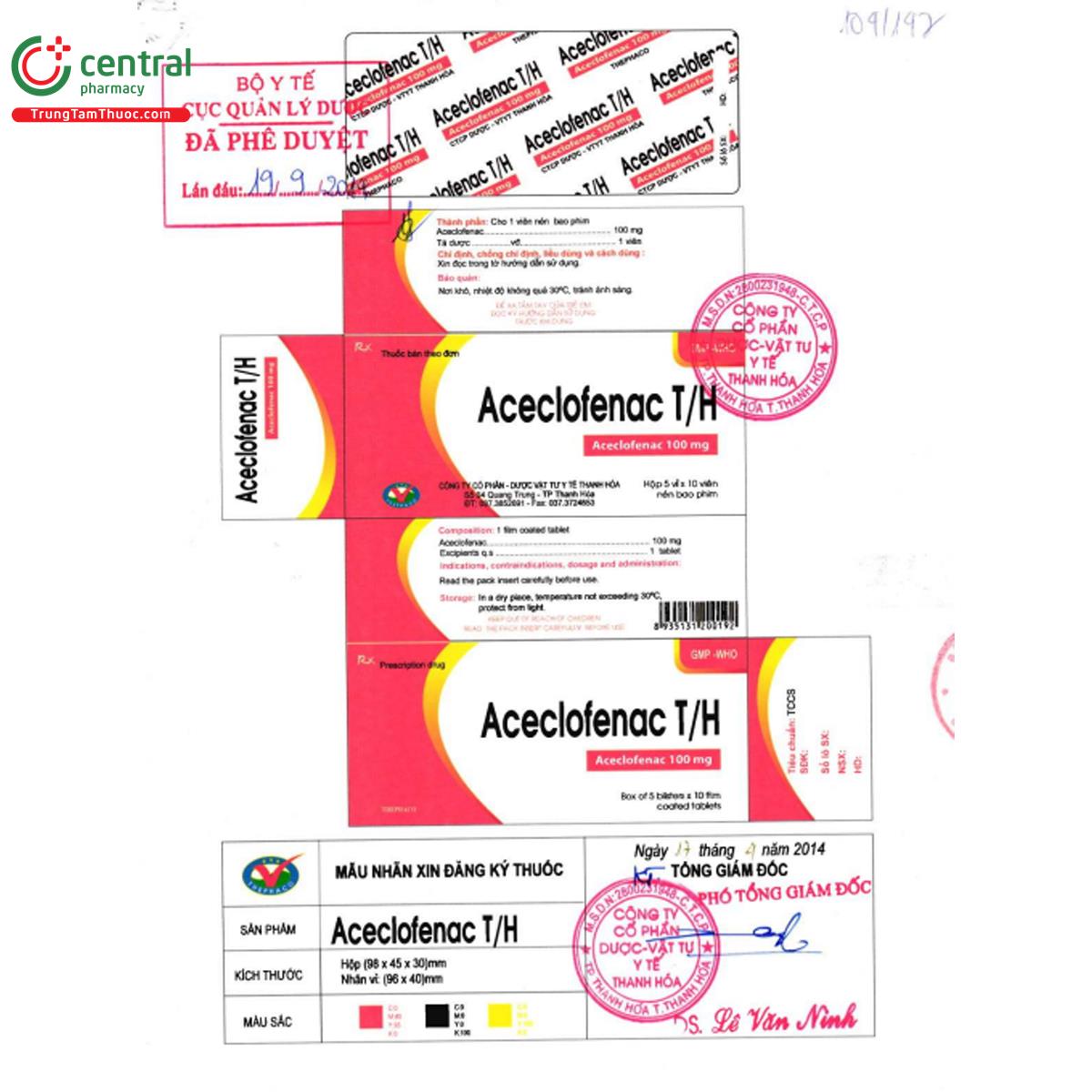 aceclofenac th 100mg 3 S7760 aceclofenac th 100mg 3 S7760