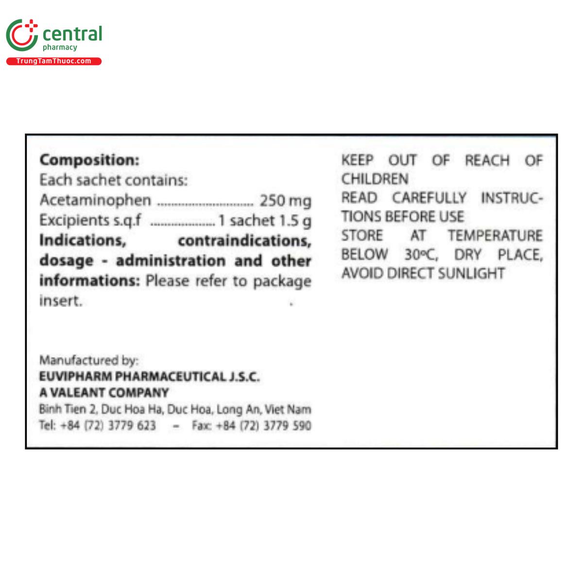 acefalgan 250mg 4 D1260 acefalgan 250mg 4 D1260