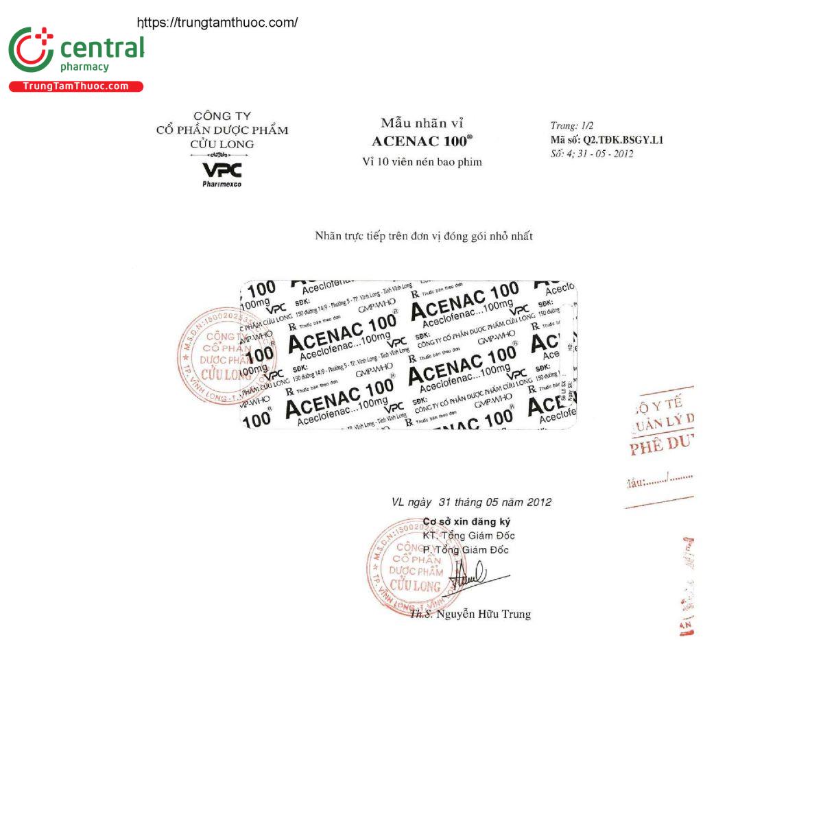 acenac 100 7 K4408 acenac 100 7 K4408