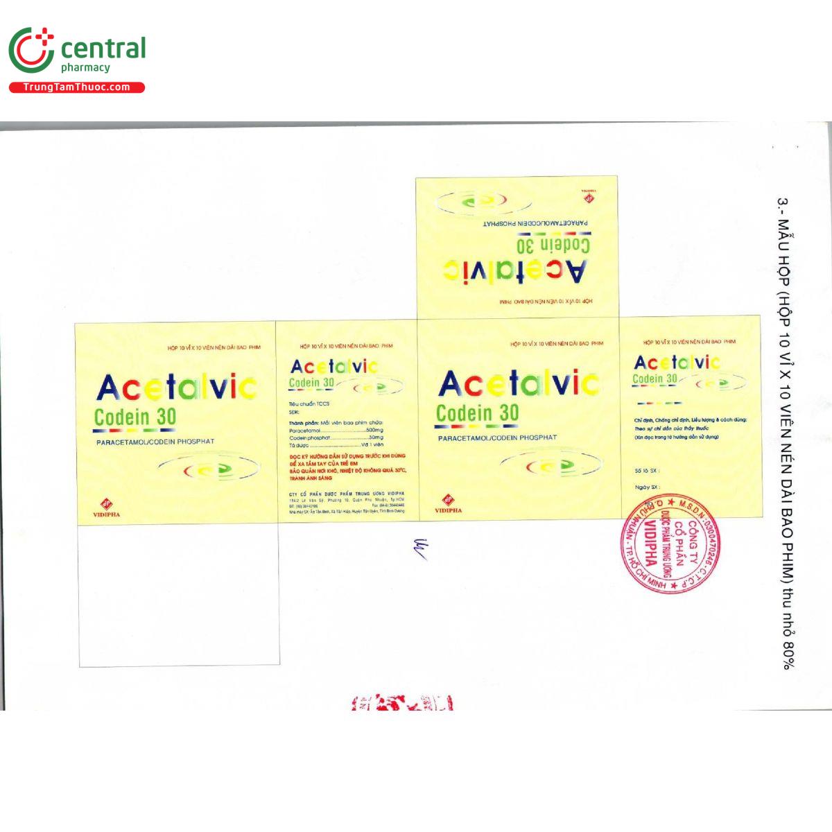 acetalvic codein 30 4 F2107 acetalvic codein 30 4 F2107
