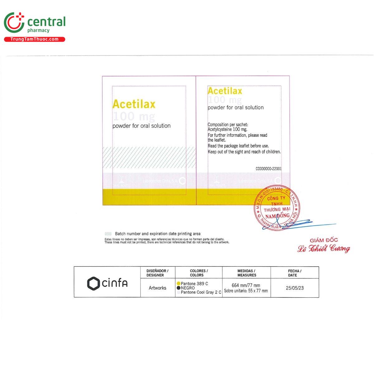 acetilax 100 mg 1 P6856