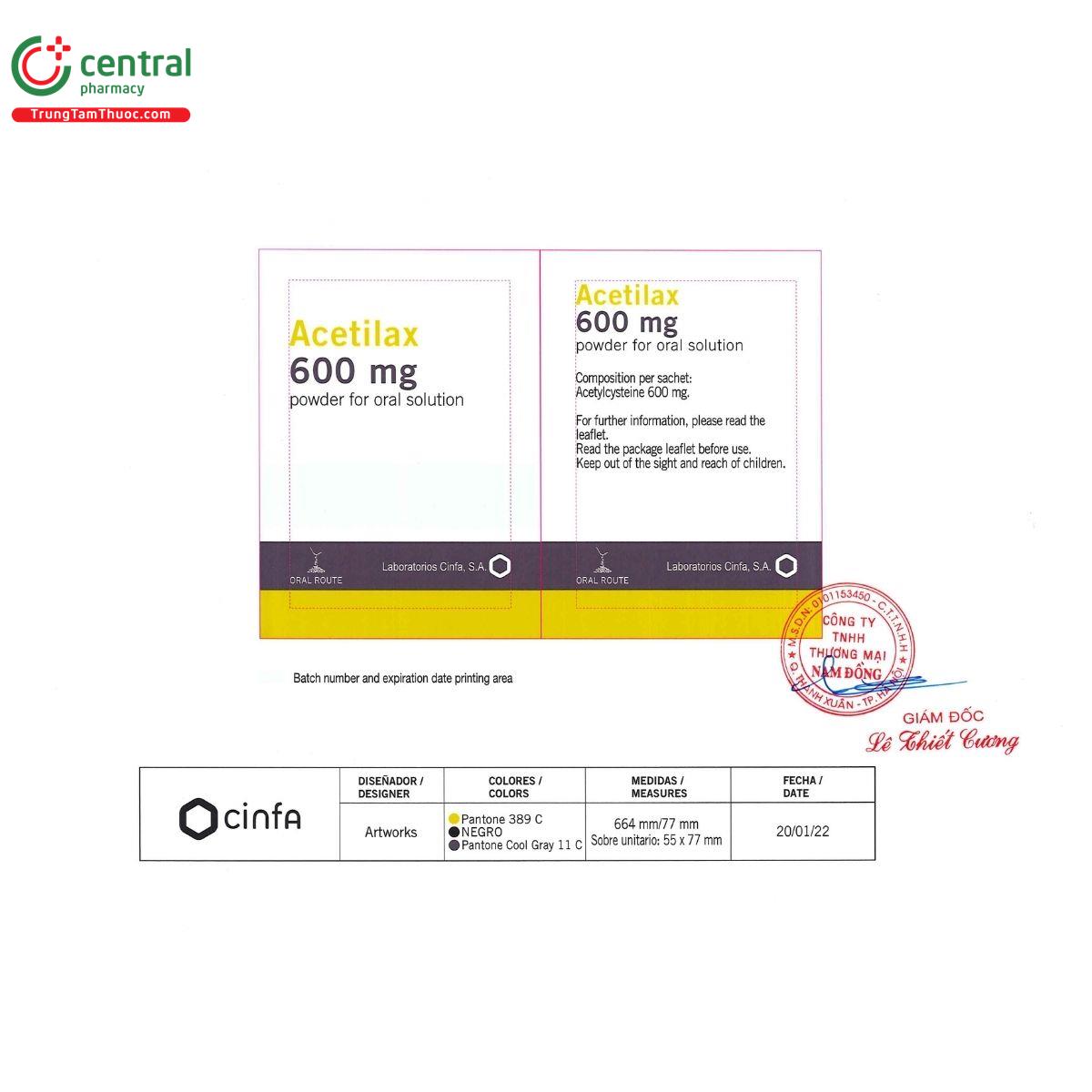 acetilax 600mg 1 N5307