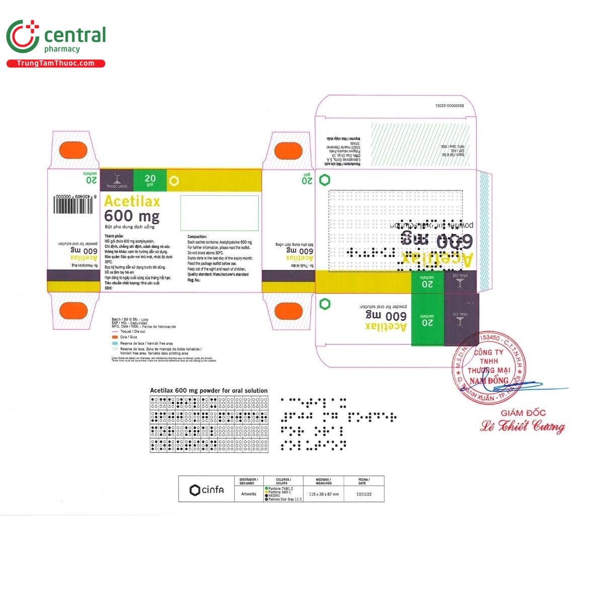 acetilax 600mg P6568