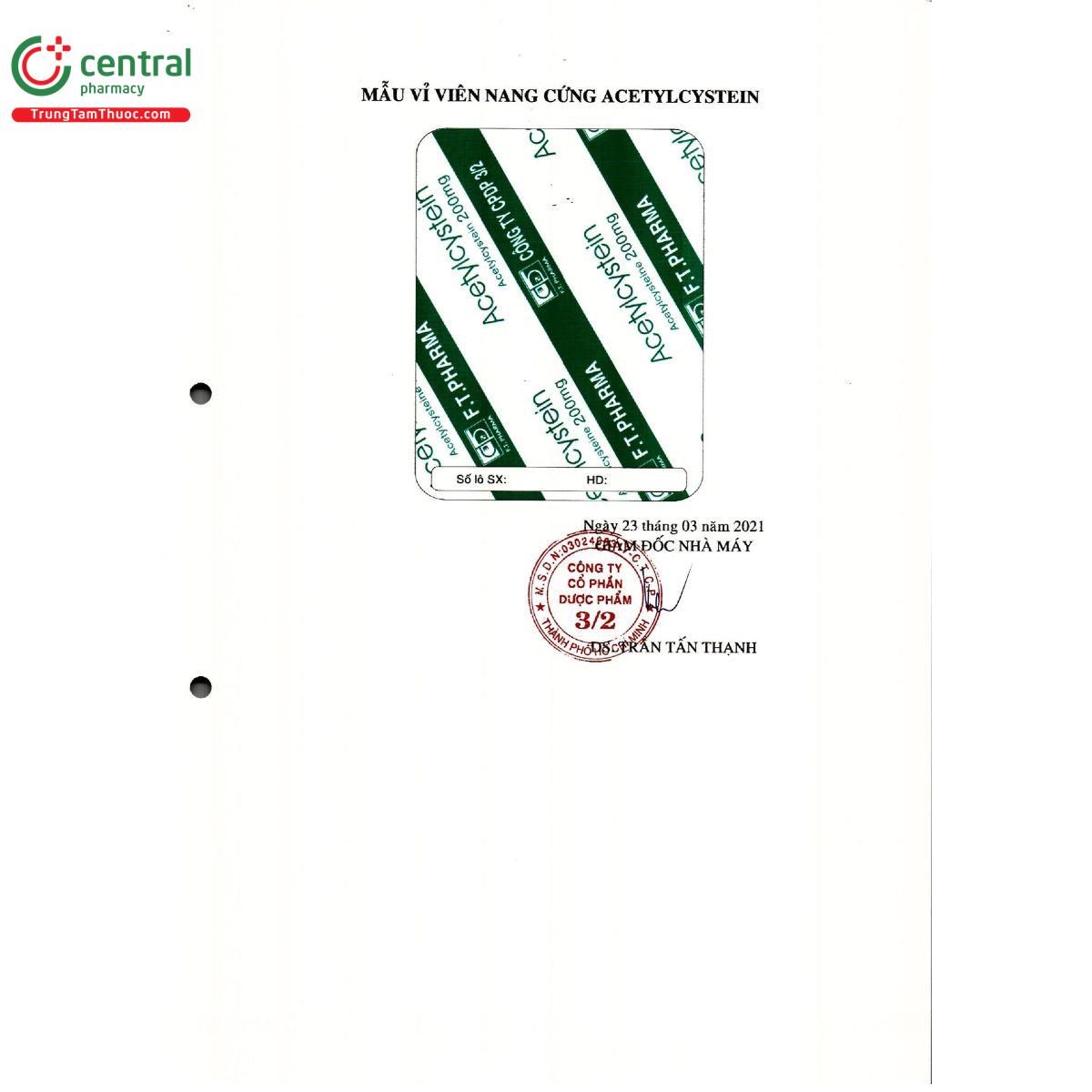acetylcystein 200mg ft pharma 4 R7827