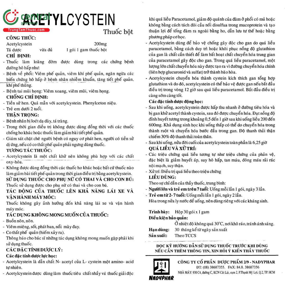 acetylcystein 200mg nadyphar thuoc bot 6 F2344