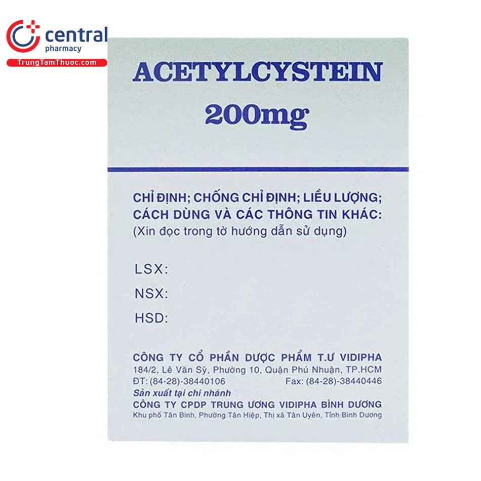 acetylcystein 200mg vidipha 5 R7101