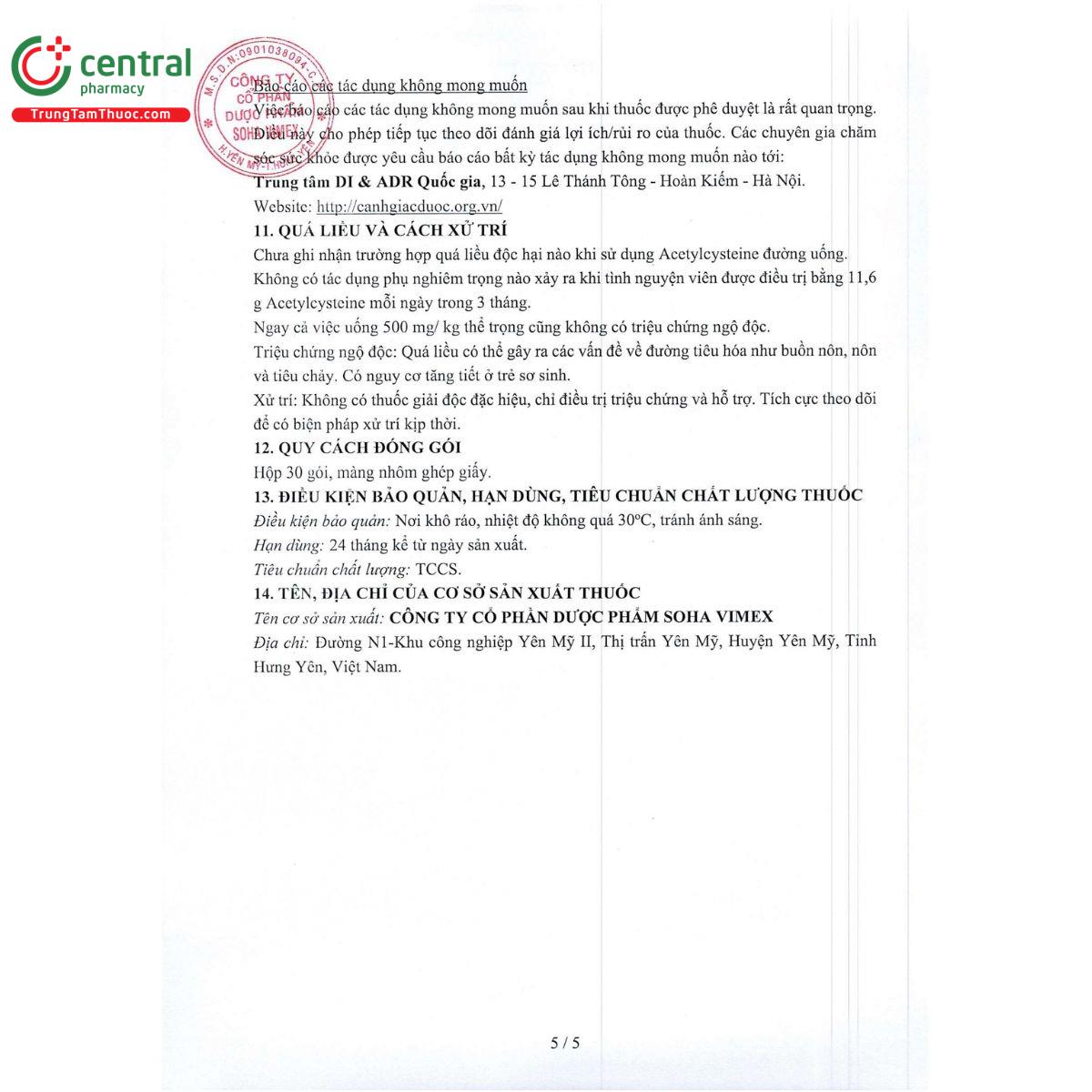 acetylcystein soha 100 sachet 2 S7255