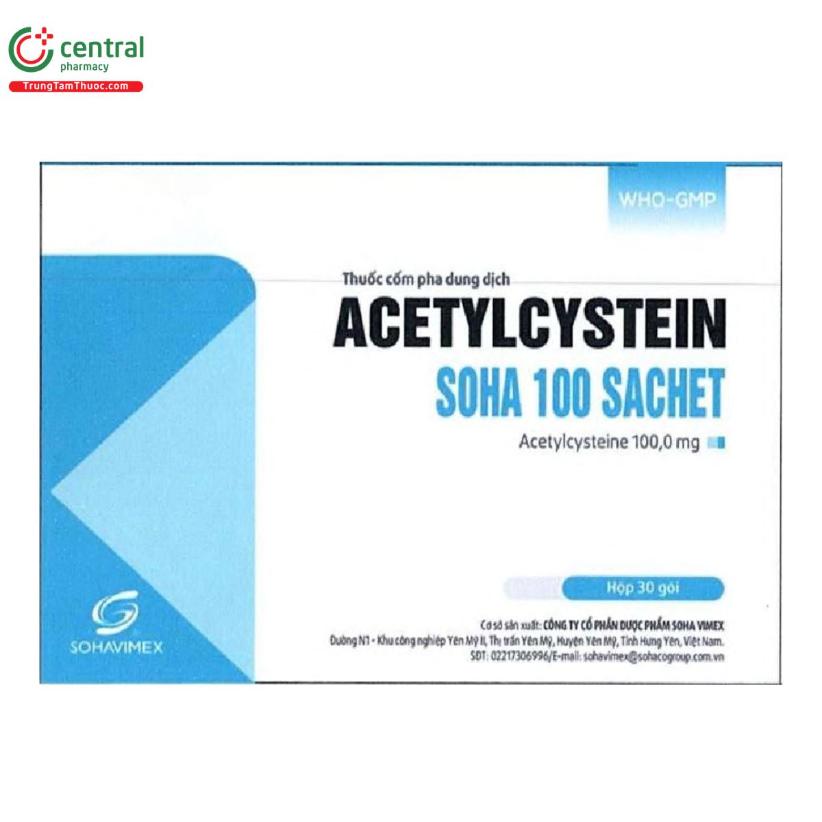 acetylcystein soha 100 sachet 7 E1838