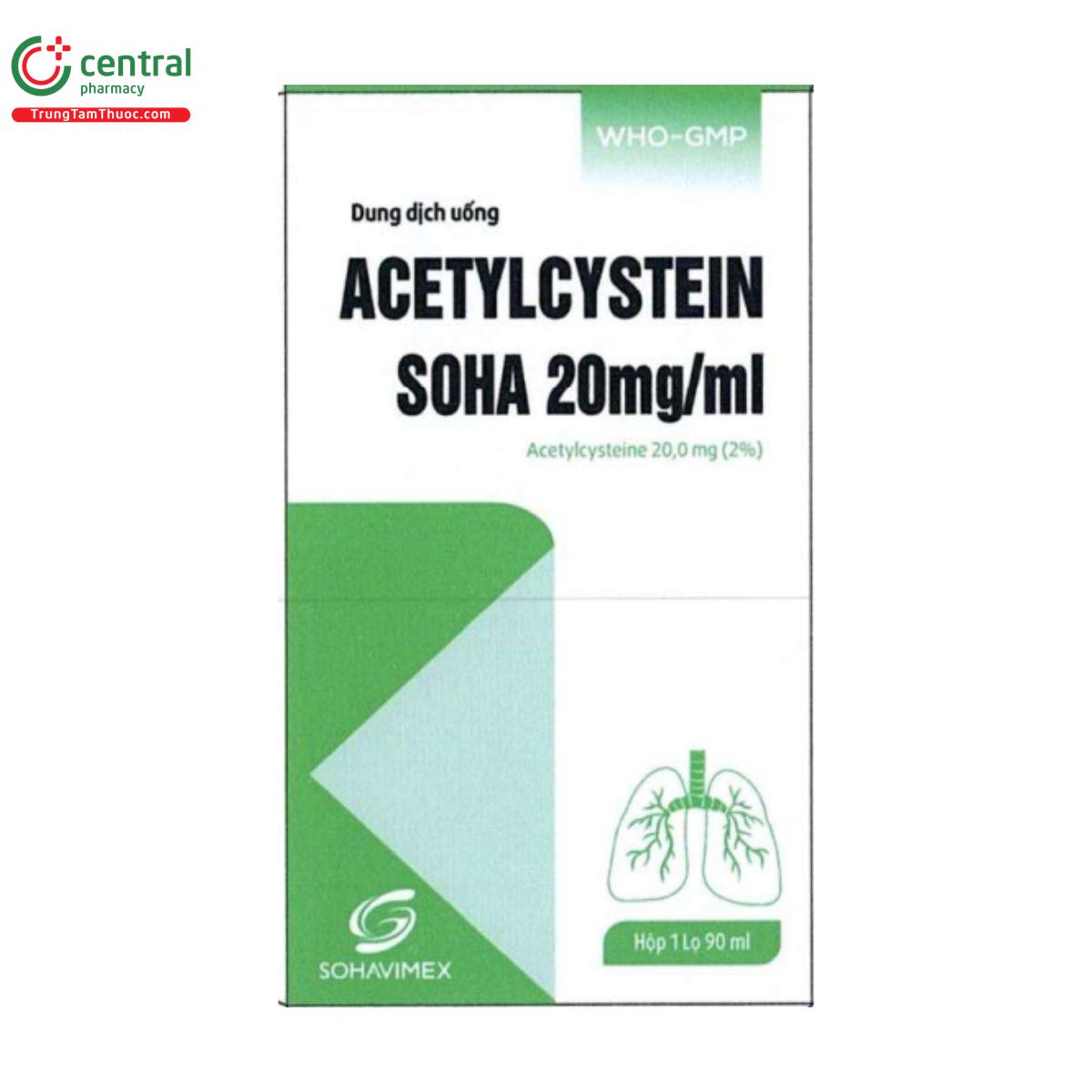acetylcystein soha 20mg ml 1 G2011