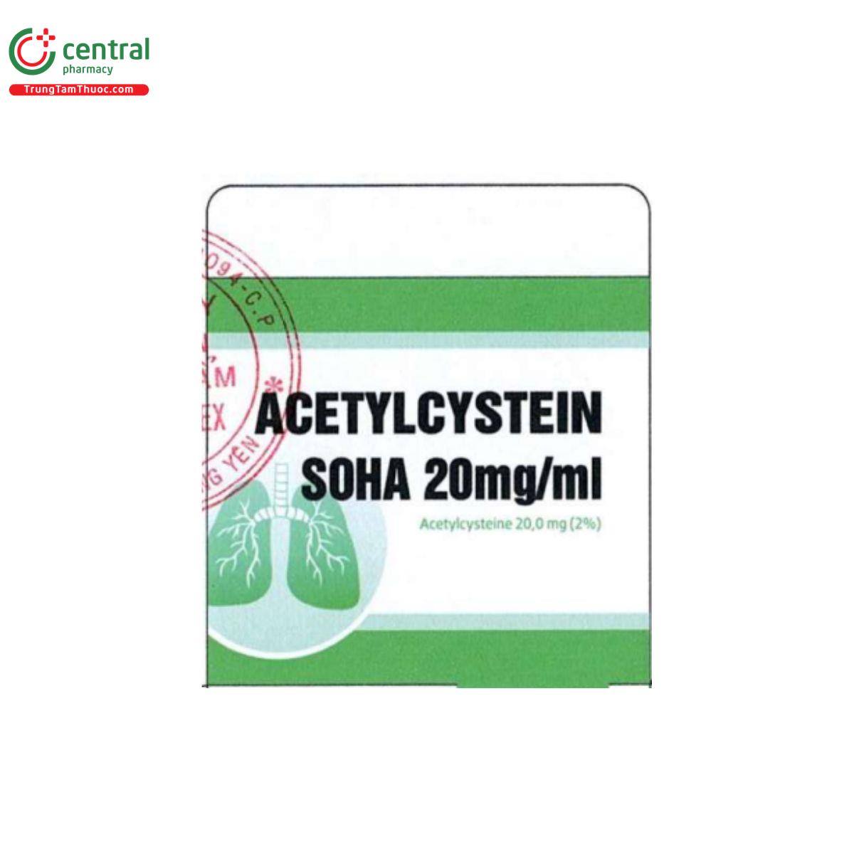 acetylcystein soha 20mg ml 5 O5316