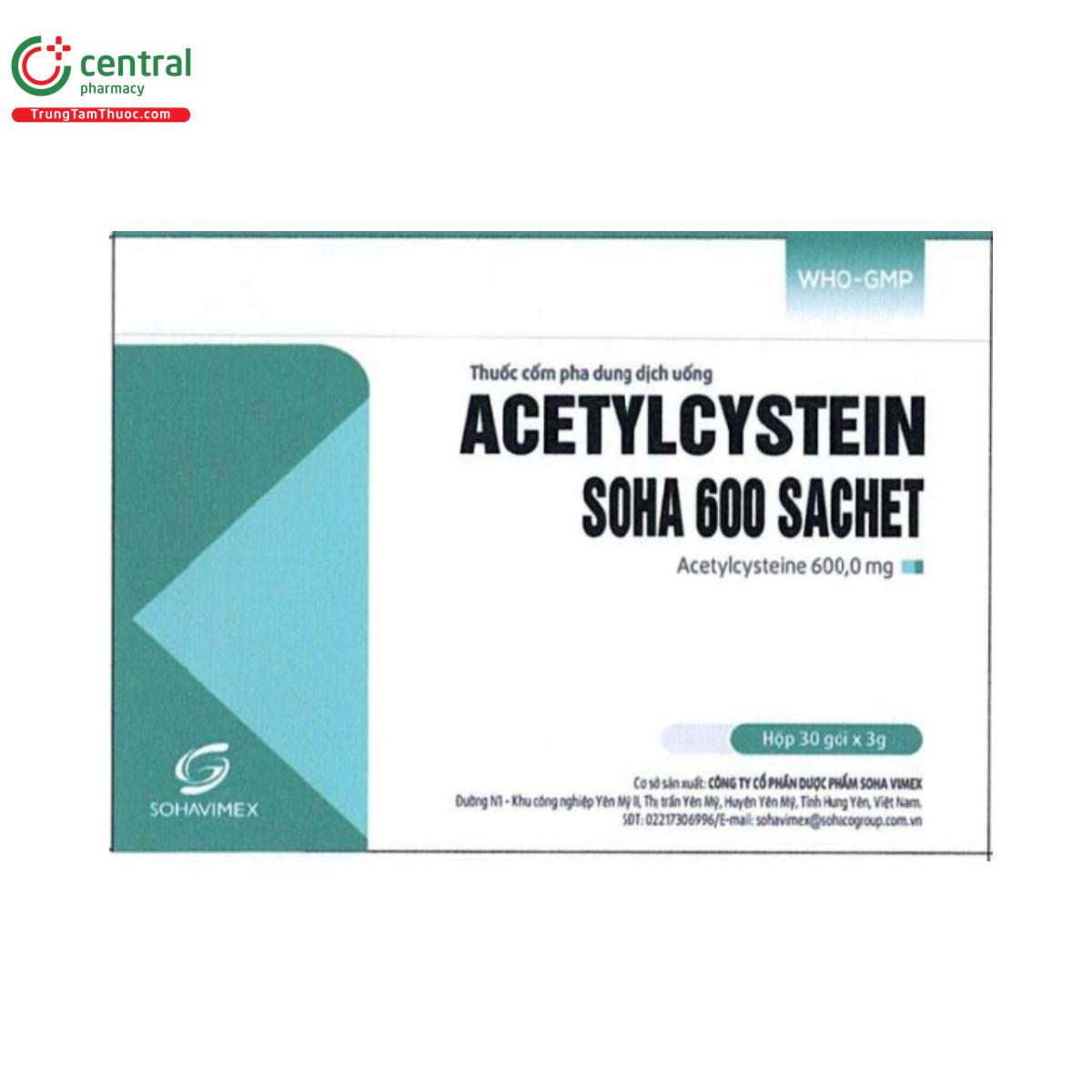 acetylcystein soha 600 sachet 1 E1406 acetylcystein soha 600 sachet 1 E1406