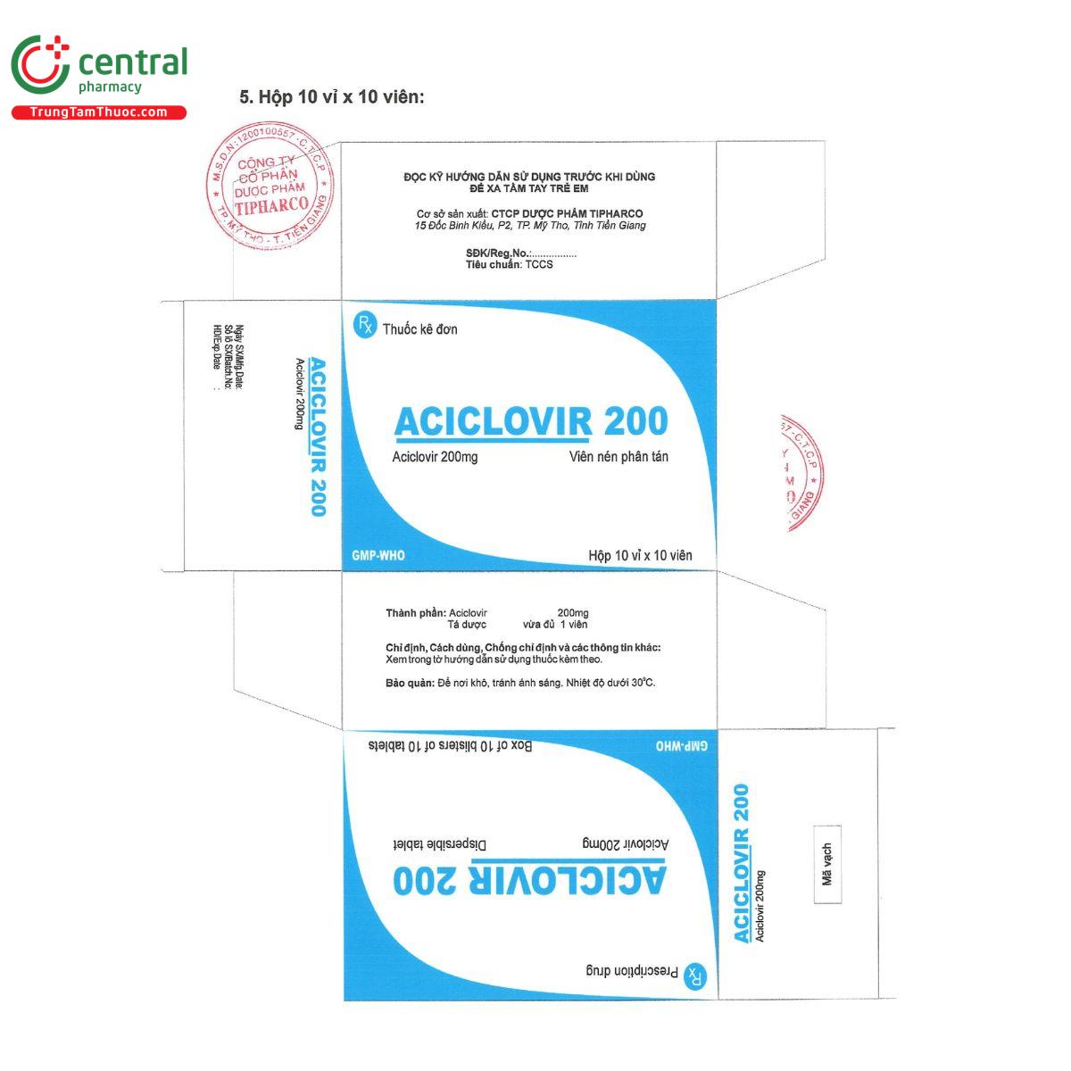 aciclovir 200 4 O5220
