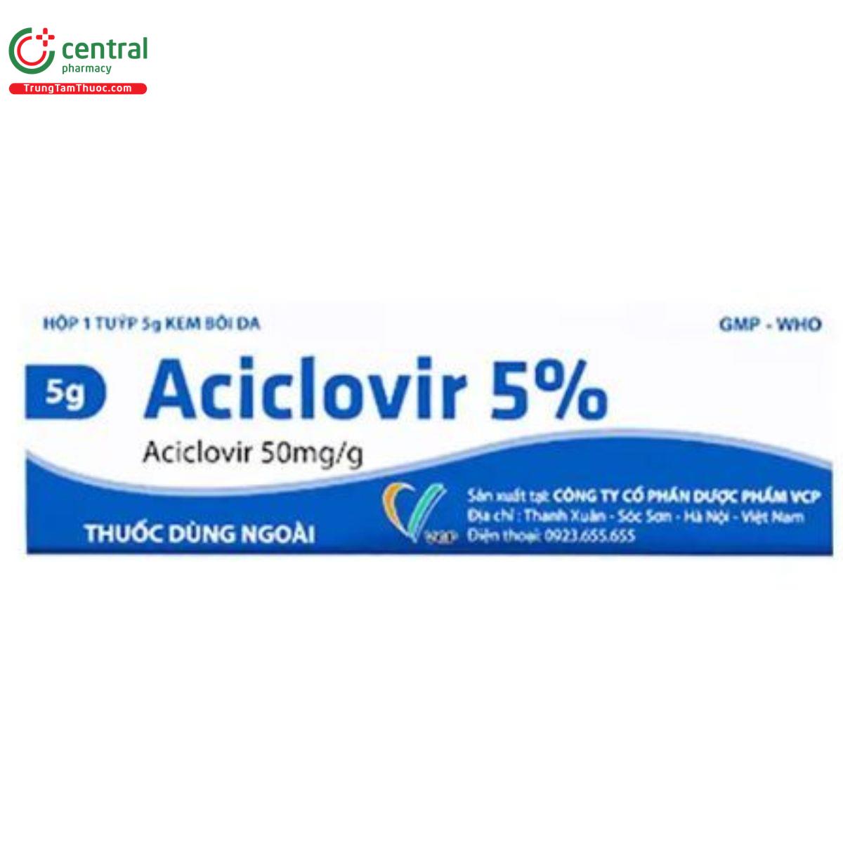 aciclovir 5 vcp 2 B0643