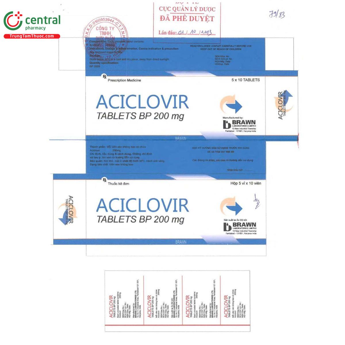 aciclovir tablets bp 2 S7312 aciclovir tablets bp 2 S7312