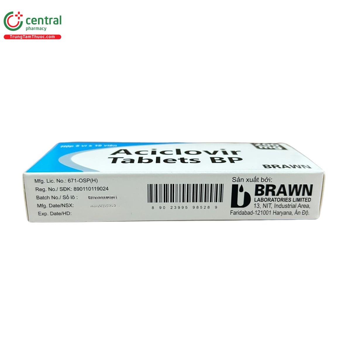 aciclovir tablets bp brawn 2 S7436