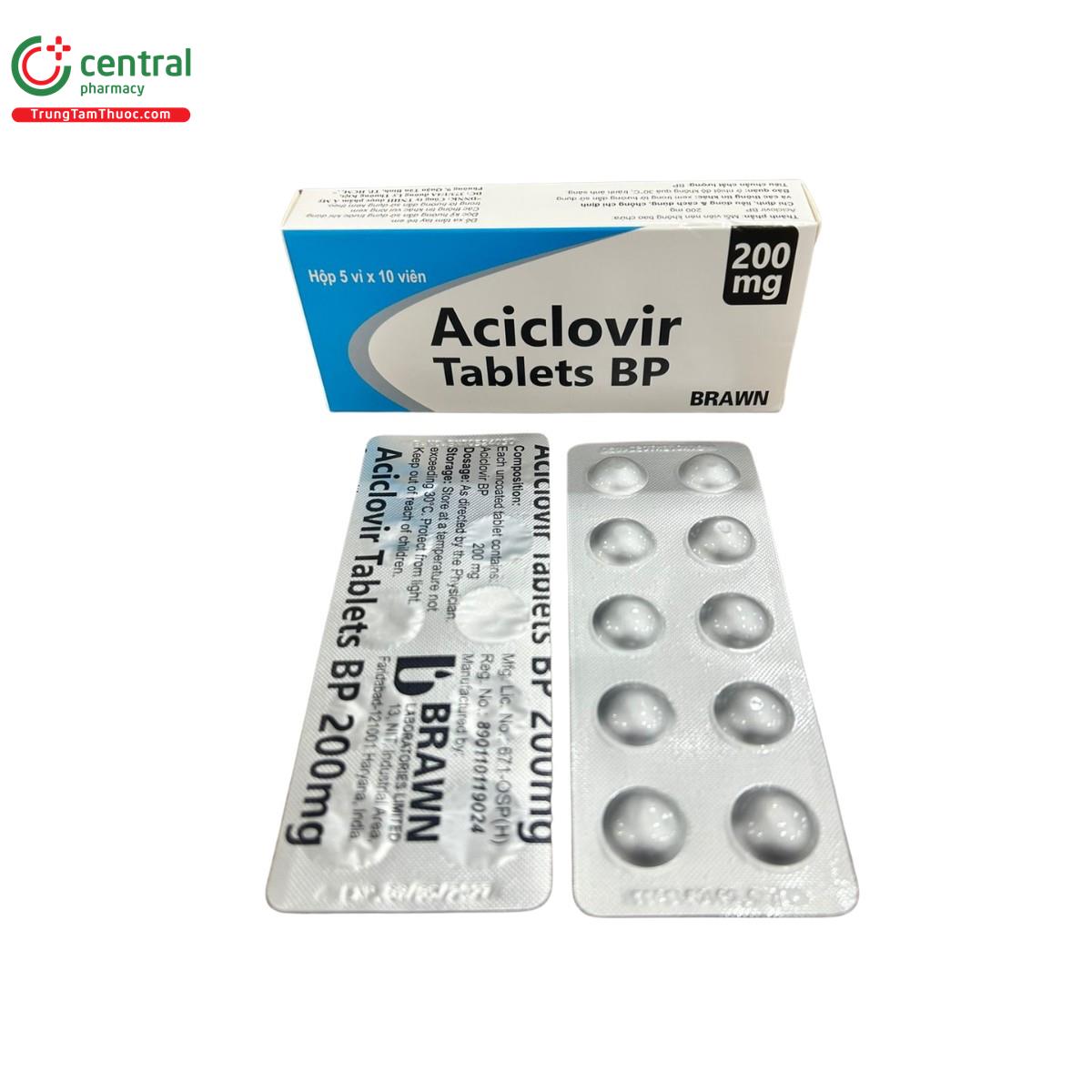 aciclovir tablets bp brawn 6 F2557