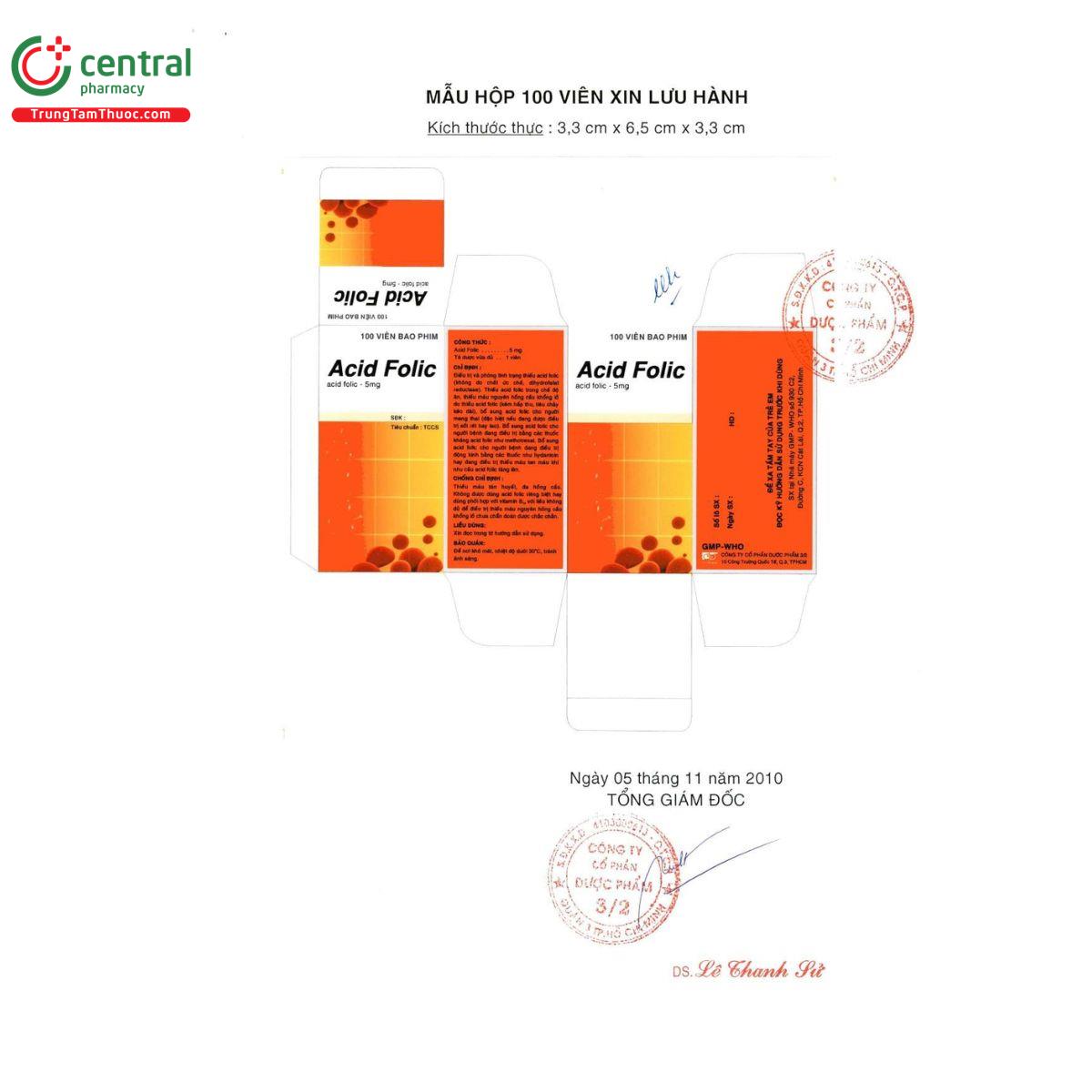 acid folic 5mg ft pharma 5 B0706 acid folic 5mg ft pharma 5 B0706