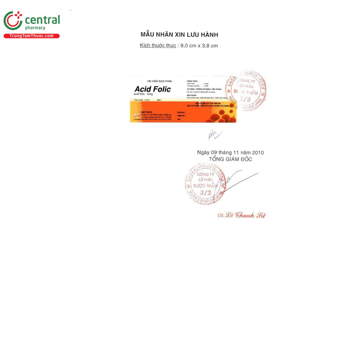 acid folic 5mg ft pharma 6 V8618 acid folic 5mg ft pharma 6 V8618